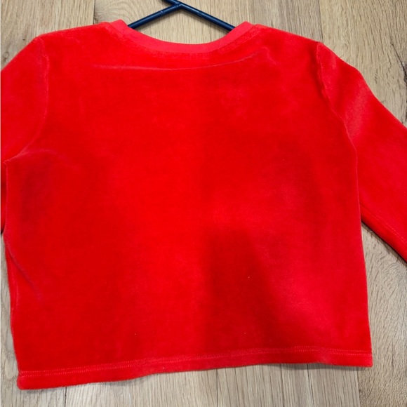 SUZI KONDI Red Velour Cropped Top - Picture 4 of 10